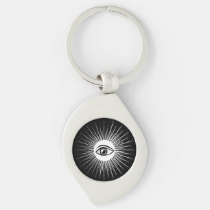Masonic eye key ring
