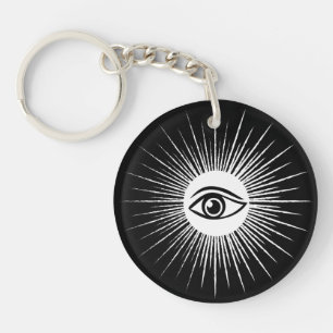 Masonic eye key ring