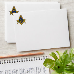 Masonic Freemason Masonry Return Address Envelope