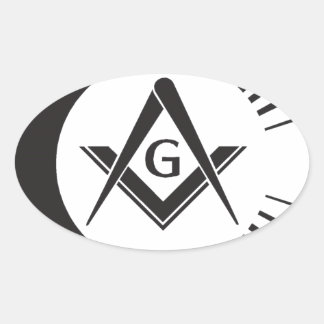 Masonic ,Freemason,Masons Oval Sticker