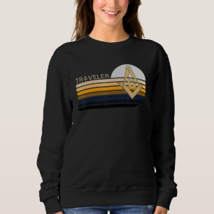 Masonic Freemasonry Compass Travelling Sweatshirt