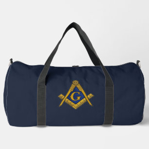 Masonic Freemasons Masonry Oes Square and Compass Duffle Bag