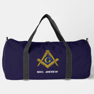 Masonic Freemasons Masonry Oes Square and Compass Duffle Bag