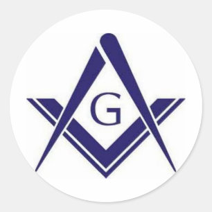 Masonic "G" Products Classic Round Sticker
