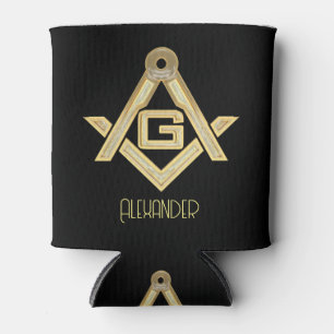Masonic Golden Rush Can Cooler