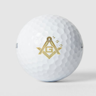 Masonic Golden Rush Golf Balls