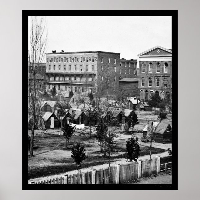Masonic Hall on Decatur Street in Atlanta, GA 1864 Poster (Front)