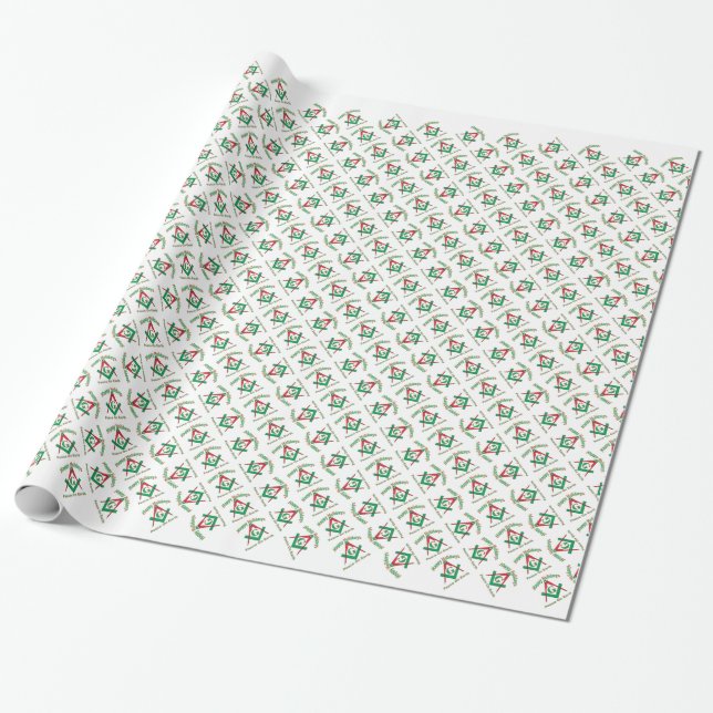 Masonic Holidays Wrapping Paper (Unrolled)