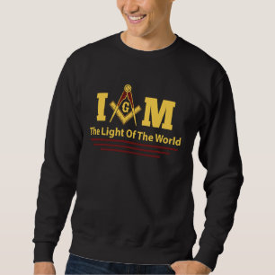 Masonic I Am Masons The Light Of The World Father' Sweatshirt