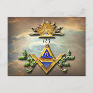 Masonic Life (Cosmos) Postcard