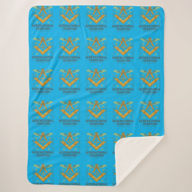 Masonic Lodge Keeping Tradition Sherpa Blanket (Front)