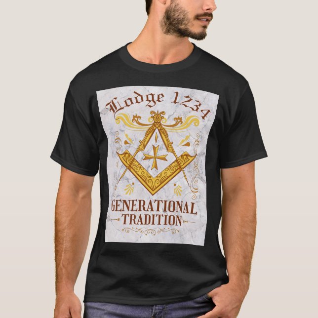 Masonic Lodge Keeping Tradition T-Shirt (Front)