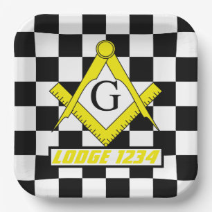 Masonic Lodge Paper Plates