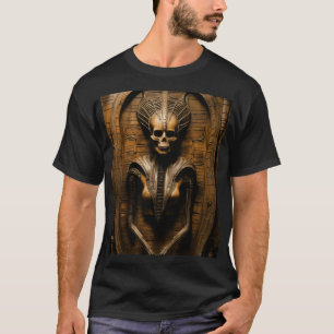 Masonic Lodge Tableau in the Style of H.R. Giger" T-Shirt