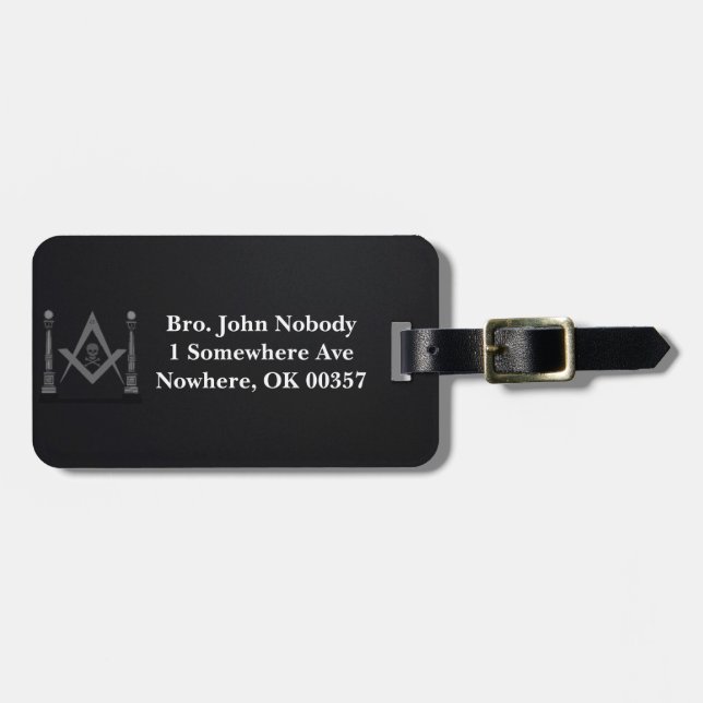 Masonic Luggage Tag (Front Horizontal)