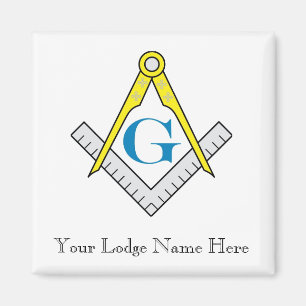 Masonic Magnet Customise Lodge Name