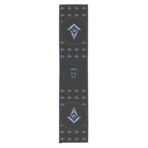 Masonic Minds (Blue) Short Table Runner