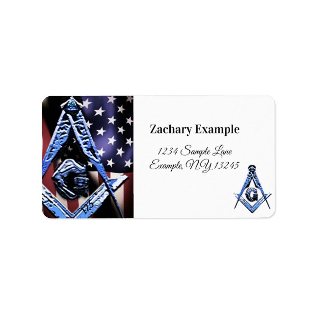 Masonic Minds (BLUE)USA Label (Front)