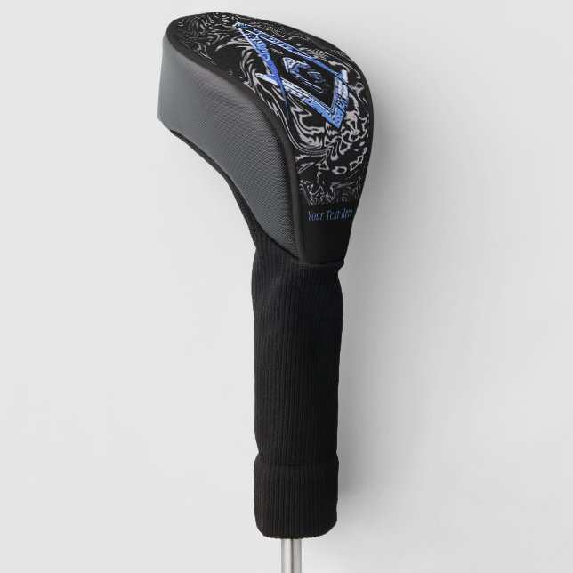 Masonic Minds (BlueSwish) Golf Head Cover (Angled)