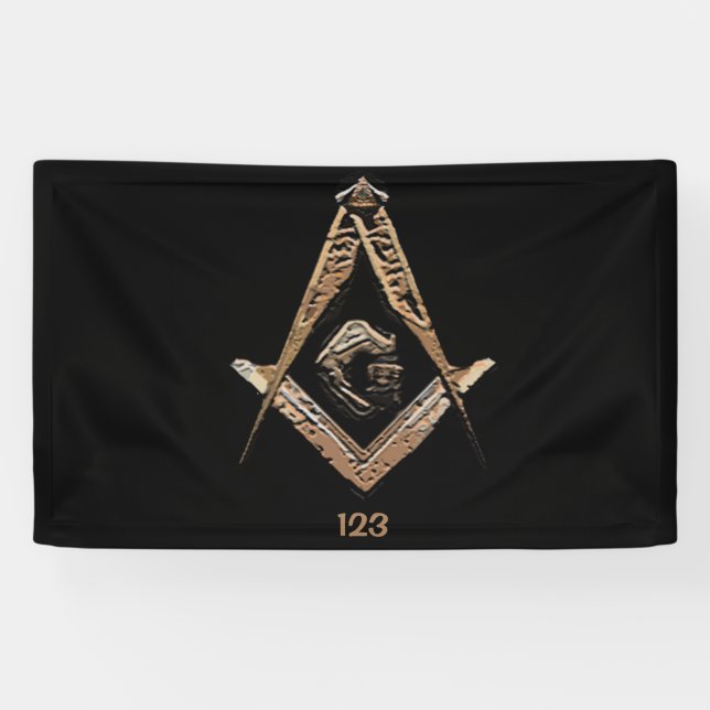 Masonic Minds (Golden) Banner (Horizontal)