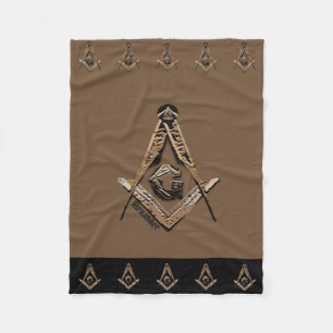 Masonic Minds (Golden) Fleece Blanket