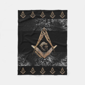 Masonic Minds (Golden) Fleece Blanket