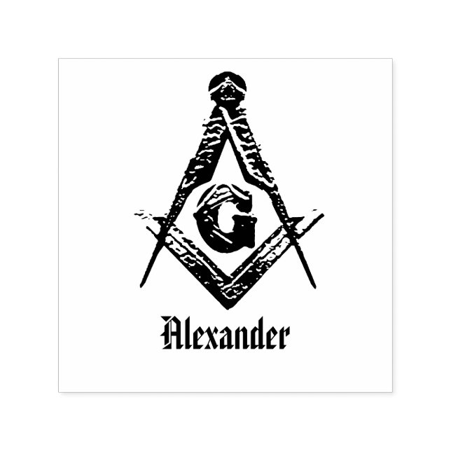 Masonic Minds (Golden) Self-inking Stamp (Design)