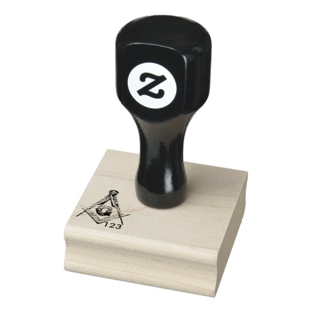 Masonic Minds (Silvery) Rubber Stamp (Stamp)