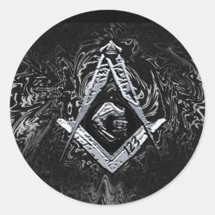Masonic Minds (SilverySwish) Classic Round Sticker