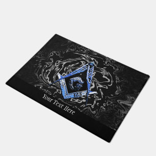 Masonic Minds (SwishBlue) Doormat