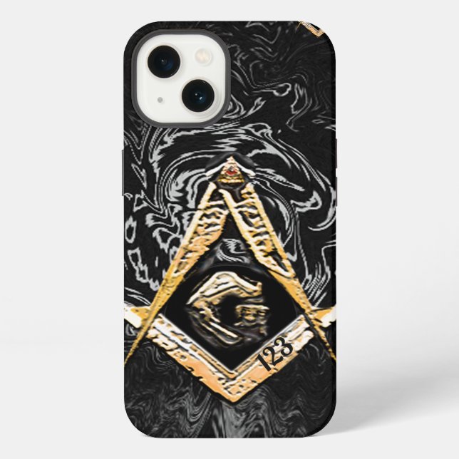 Masonic Minds (YellowishSwish) iPhone Case (Back)