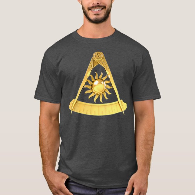 Masonic Past Master Emblem Jewel No Square T-Shirt (Front)