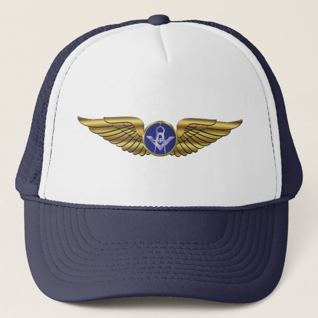 Masonic Pilots Wings Trucker Hat (Front)