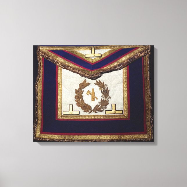 Masonic Regalia, from the Order of Turin Canvas Print (Front)