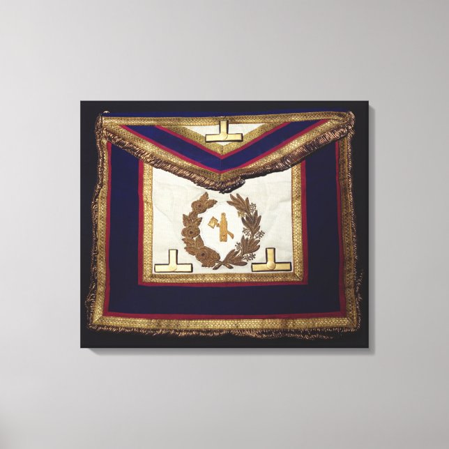Masonic Regalia, from the Order of Turin Canvas Print (Front)