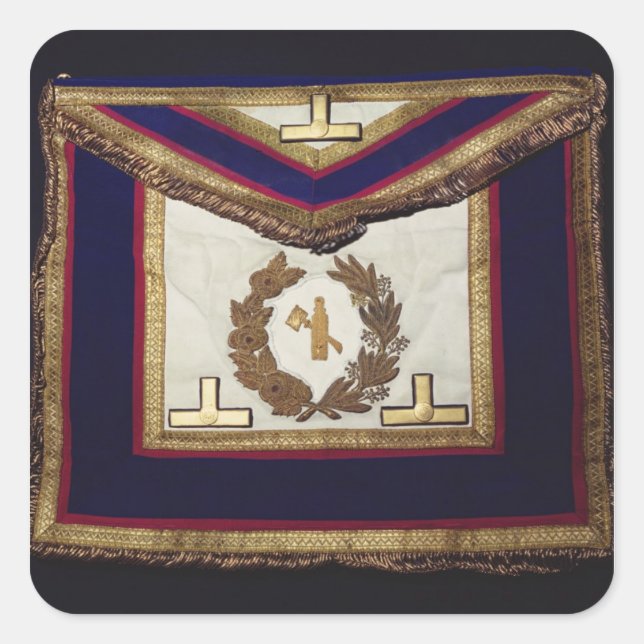 Masonic Regalia, from the Order of Turin Square Sticker (Front)