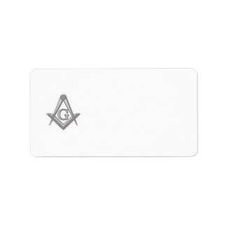 Masonic return address label