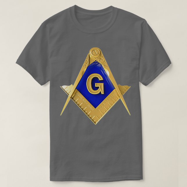Masonic Shirt Square Compass Freemason Lodge Shirt (Design Front)