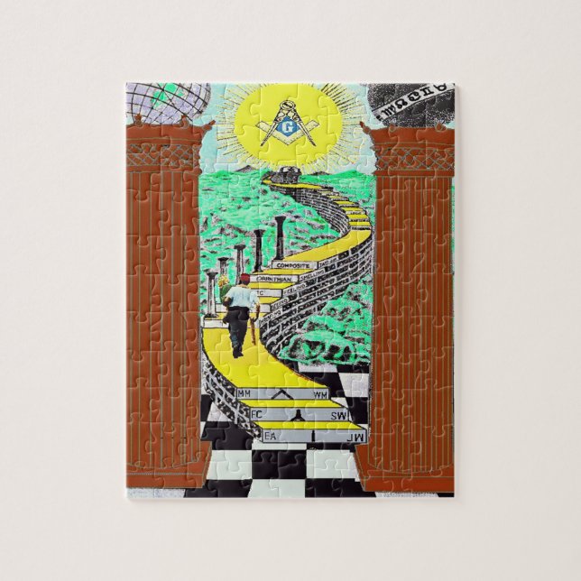 Masonic Shriner Puzzle (Vertical)