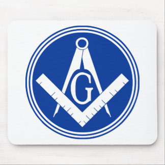Masonic Square and Compass Mouse Pad
