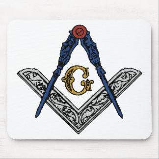 Masonic Square and Compass Mouse Pad