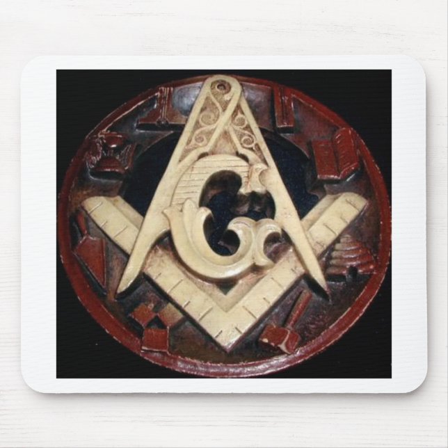 Masonic Square and Compass working tools Mouse Pad (Front)