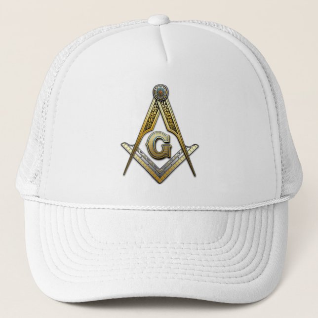 Masonic Square and Compasses Trucker Hat (Front)
