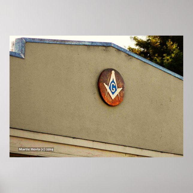 Masonic Square & Compass Poster (Front)