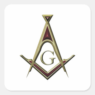 Masonic Square & Compass Sticker