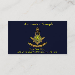 Masonic Sun Business Card
