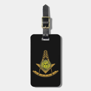 Masonic Sun Luggage Tag