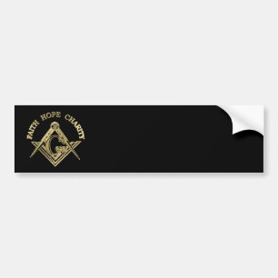 Masonic symbol bumper sticker