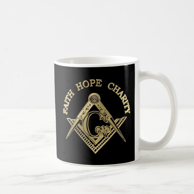 Masonic symbol coffee mug (Right)