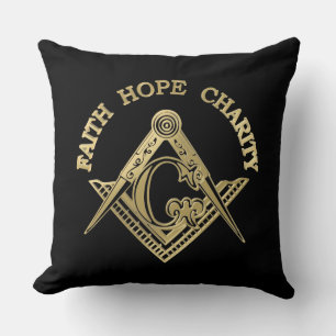 Masonic symbol cushion